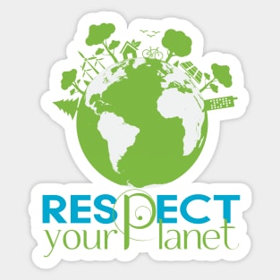 Earth Day Respect your Planet Mother Earth Gift Sticker